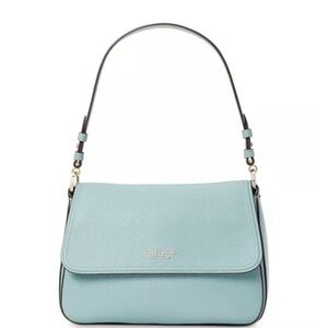 kate spade Pebbled Leather Shoulder Bag in Light Blue
